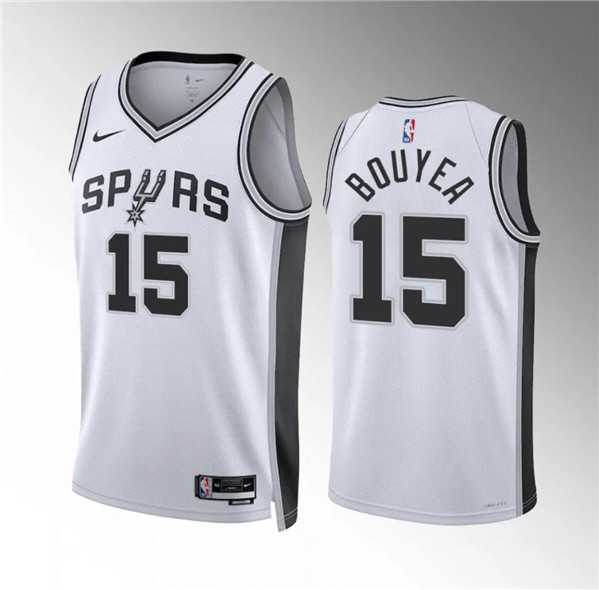 Men's San Antonio Spurs #15 Jamaree Bouyea White Association Edition Stitched Basketball Jersey Dzhi,We sell and wholesale Men's San Antonio Spurs #15 Jamaree Bouyea White Association Edition Stitched Basketball Jersey Dzhi on line form chian!